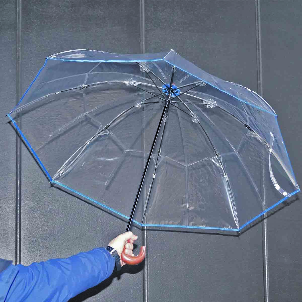 madras×WhiteROSEコラボレーション 特別仕様　折りたたみビニール傘（傘袋付き） カラー：ネイビー NAVY FREE