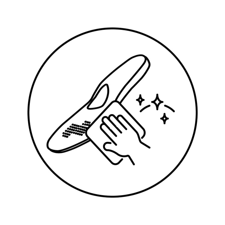 汚れ拭き取りのアイコン
