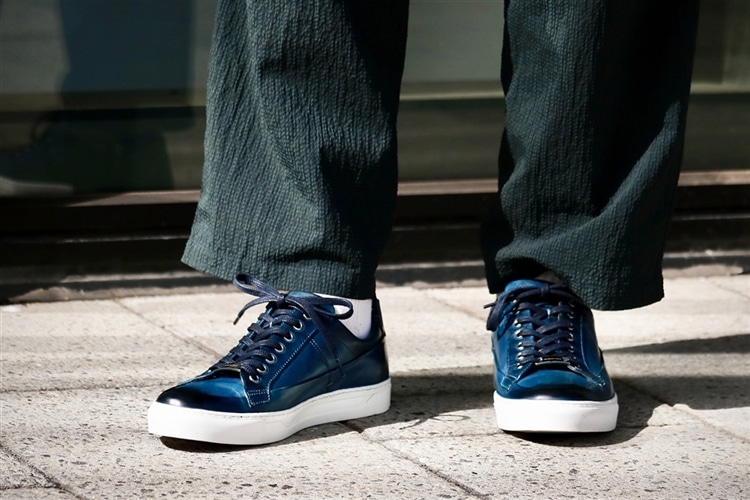 マドラス madras メタインソール meta insole レースアップカジュアルシューズ M8620MT blue mens 25.0cm