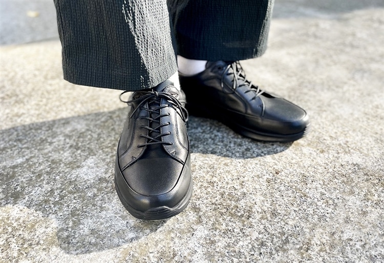 【GORE-TEX】マドラスウォーク madrasWalk　全天候快適なレザースニーカー　MW7600　black mens 25.0cm