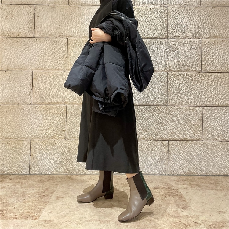 【抗ウイルス・抗菌加工】マドラス東京ファクトリー製 バイカラーショートブーツ MAL0035 ivo/c womens 23.0cm