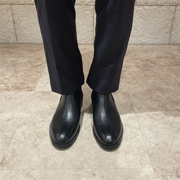 【GORE-TEX】 マドラスウォーク madras Walk 防水 防滑 4E 幅広 ドレスサイドゴアブーツ SPMW5909 bla mens 25.0cm