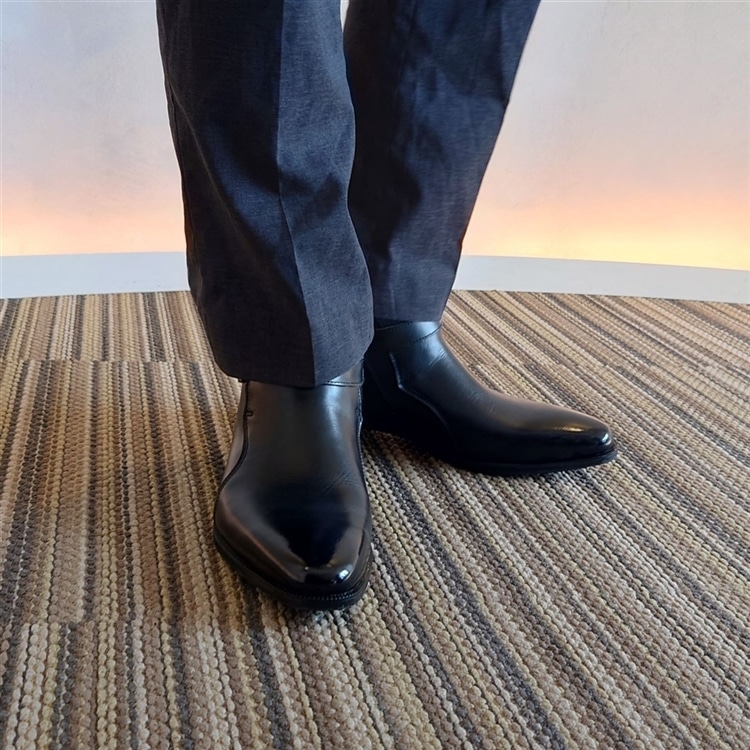 【抗ウイルス・抗菌加工】モデロ MODELLO GORE-TEX ドレスブーツ　SPDM806G bla mens 25.0cm