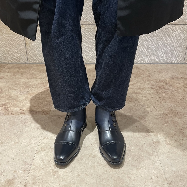 【抗ウイルス・抗菌加工】モデロ MODELLO GORE-TEX ドレスブーツ　SPDM805G blanav mens 25.0cm