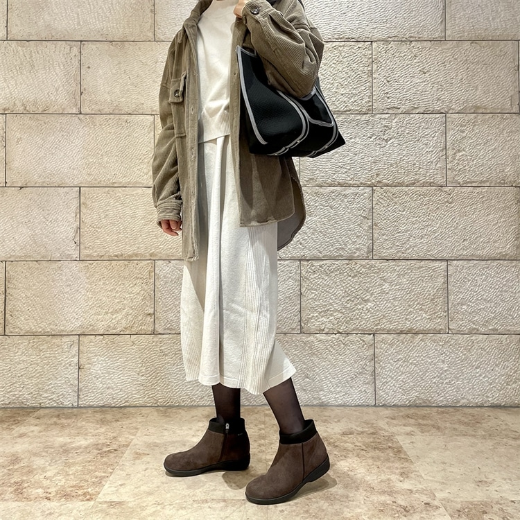 【GORE-TEX】 マドラスウォーク madras Walk ゆったり4Ｅ設計！防水・透湿機能の本格的な機能 ショートブーツ MWL2214 dbrsil womens 23.0cm