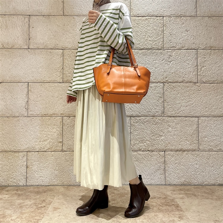モデロ MODELLO 太めヒールで安定感♪カジュアルサイドゴアブーツ DML7108 dbr womens 23.0cm