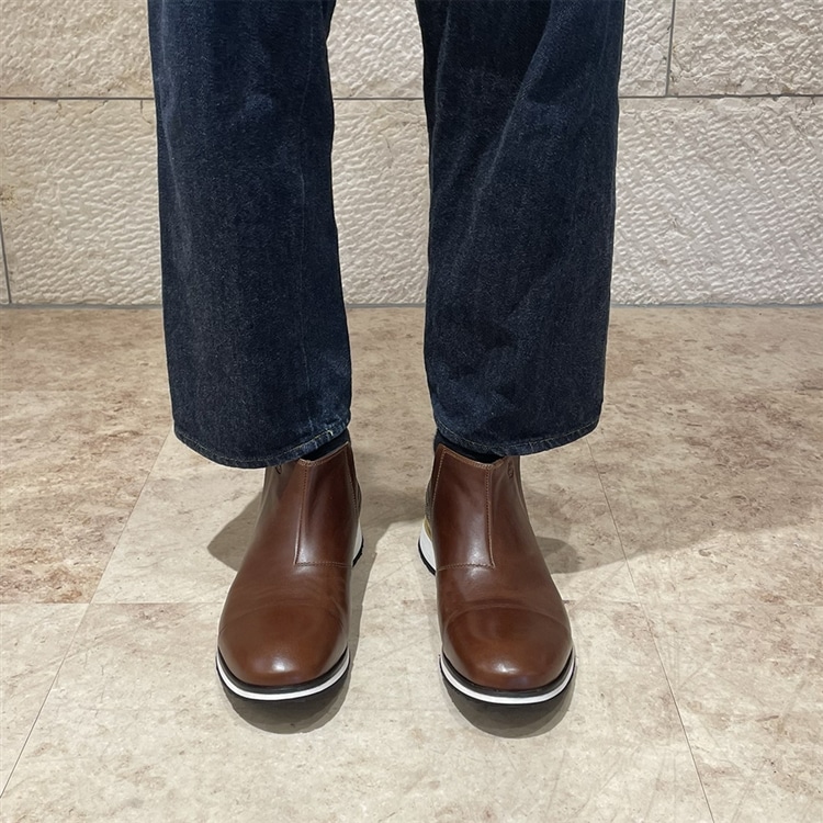 LANVIN en Bleu　スポーツMIX サイドゴアブーツ　86489 brn mens 25.0cm