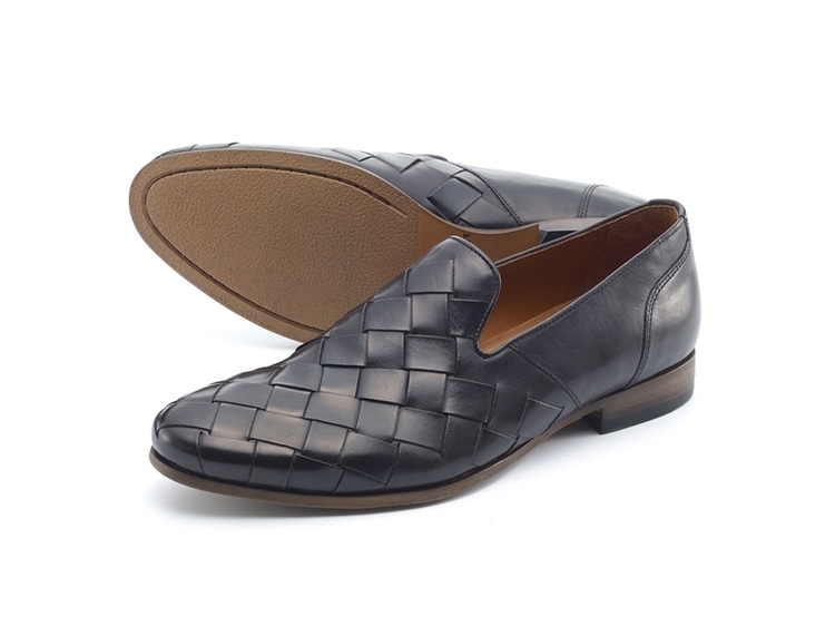 KATHARINE HAMNETT LONDON　スリッポン・カジュアルシューズ　31684  black mens 25.0cm
