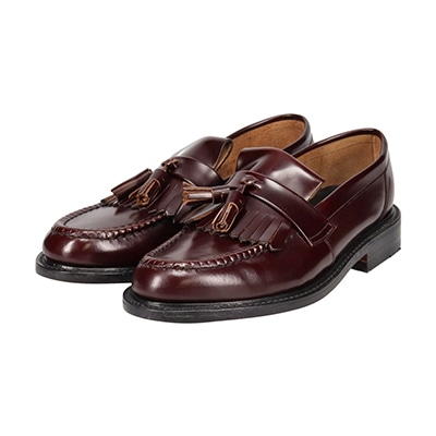 【Loake-ローク】model:Brighton　英国製グッドイヤーウェルト製法ドレスシューズ　キルトタッセルローファー　IMLK1021 d-brown mens 25.0cm