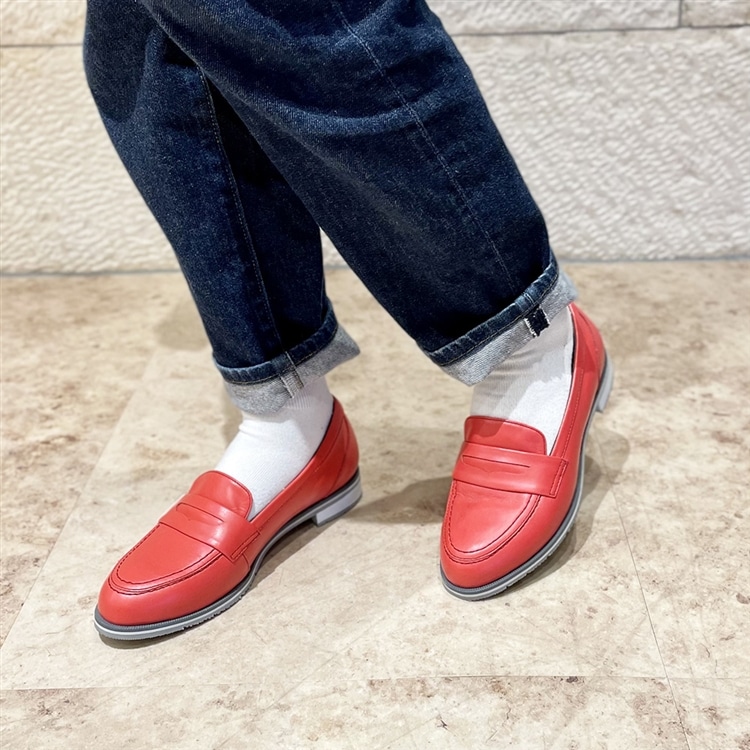 【GORE-TEX】 マドラスウォーク madras Walk 雨の日も安心♪レインローファーシューズ MWL1103 womens 23.0 orange