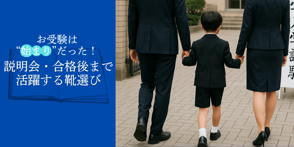 お受験は"始まり"だった！説明会・合格後まで活躍する靴選び