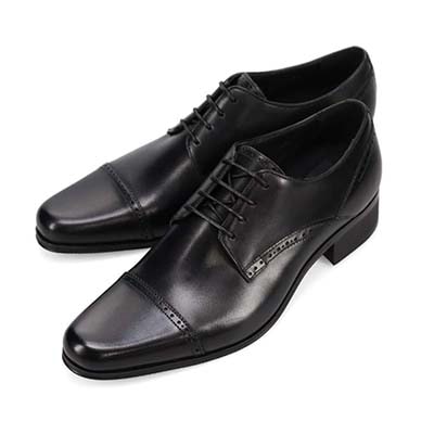 KATHARINE HAMNETT LONDON　外羽根ストレートチップドレスシューズ　03954 BLACK 25.0