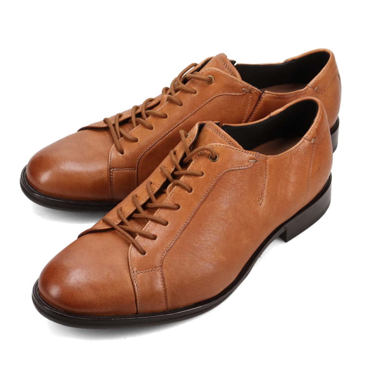 キャサリンハムネットロンドン KATHARINE HAMNETT LONDON  レースアップレザースニーカー　34023 CAMEL 25.0