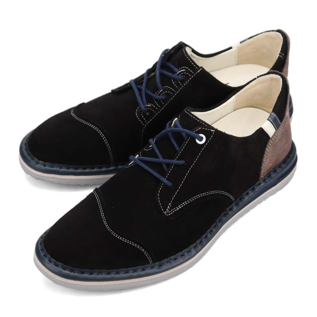 ランバンオンブルー LANVIN en Bleu  アシンメトリーレースアップシューズ　86563 BLACK 25.0
