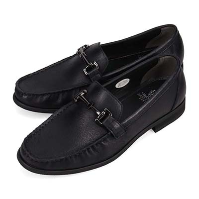 アビーロード ABBEY ROAD ビット金具付きスリッポンビジカジシューズ　AB9513 BLACK 25.0