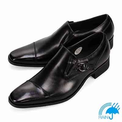 モデロ MODELLO 4ｃｍ４時間防水 ストレートチップスリッポンドレスシューズ　DM1605H BLACK 25.0