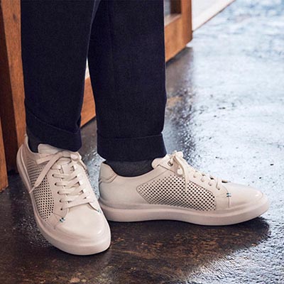 モデロ MODELLO レースアップカジュアルレザースニーカー　DM2751 WHITE-MS 25.0