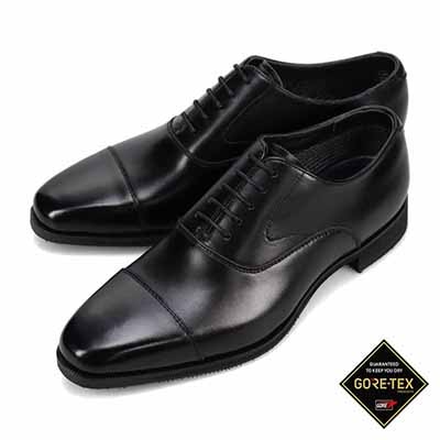 【GORE-TEX】モデロ MODELLO ゴアテックス 内羽根ストレートチップドレスシューズ　DM2801GH BLACK 25.0