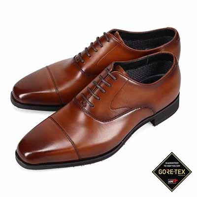 【GORE-TEX】モデロ MODELLO ゴアテックス 内羽根ストレートチップドレスシューズ　DM2801GH D-BROWN 25.0