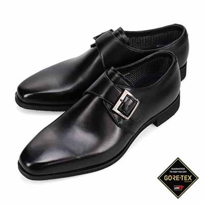 【GORE-TEX】モデロ MODELLO ゴアテックス モンクストラップドレスシューズ　DM2803GH BLACK 25.0