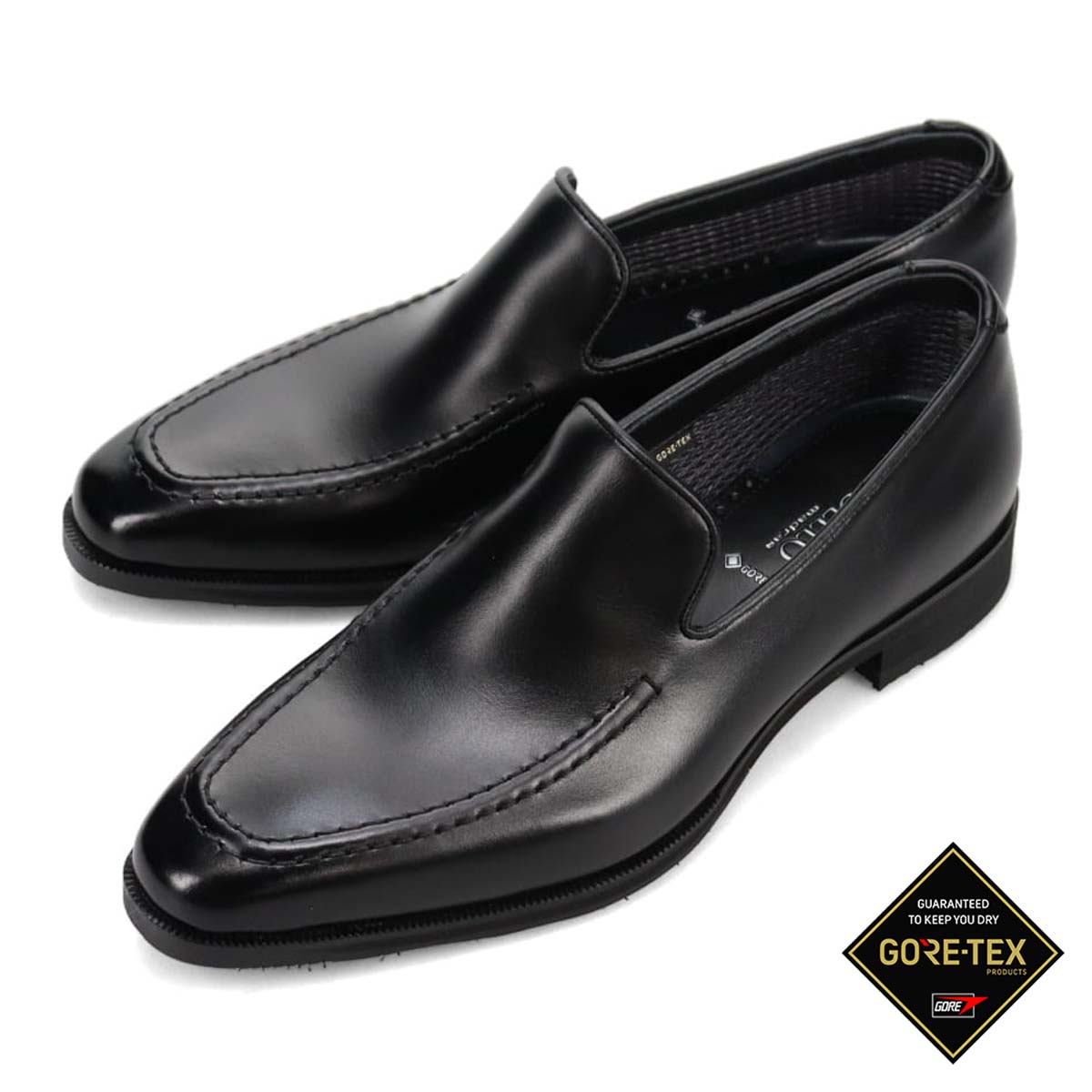 【大きいサイズ】【GORE-TEX】モデロ MODELLO ゴアテックス スリッポンドレスシューズ　DMK2805G BLACK 28.0