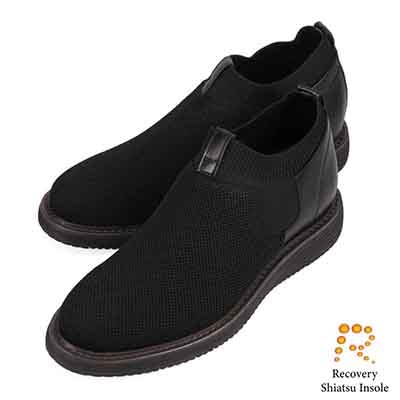 モデロ MODELLO 「Recovery Shiatsu Insole」搭載で指圧効果により血行をよくする。ニットブーティー　DM3416R BLACK 25.0
