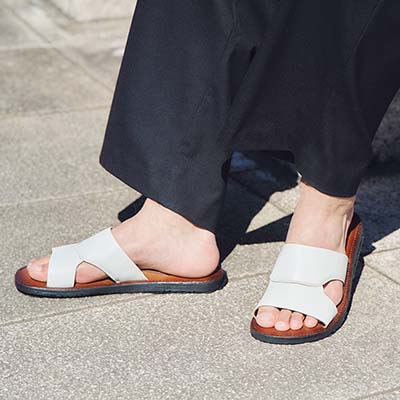 モデロ MODELLO レザーサンダル　DM5317 WHITE M(25.0～25.5cm)