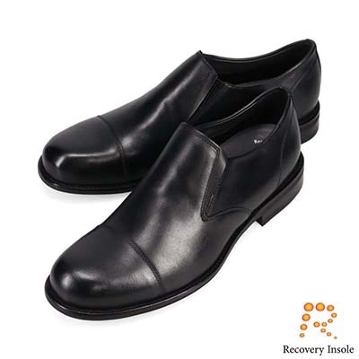 モデロ MODELLO 「リカバリーインソール」搭載で指圧効果により血行を115％促進。ストレートチップ スリッポンドレスシューズ　DM5517XR BLACK 25