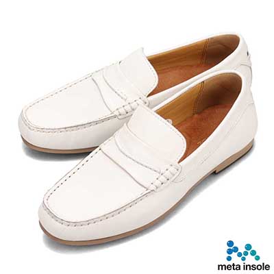 モデロ MODELLO metaインソール搭載シューズ カジュアルスリッポンシューズ　DM552MT WHITE 25.0