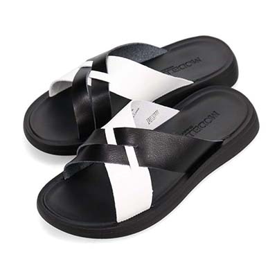 モデロ MODELLO メンズ フラットサンダル　DM5911X BLACK/WHITE M（25～25.5）
