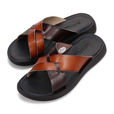 モデロ MODELLO メンズ フラットサンダル　DM5911X BROWN/DARKBROWN M（25～25.5）