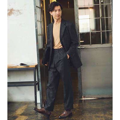 モデロ MODELLO ソフトな履き心地の『ふわビジ』シリーズ　内羽根ストレートチップドレスシューズ　DM7411 BLACK 25.0