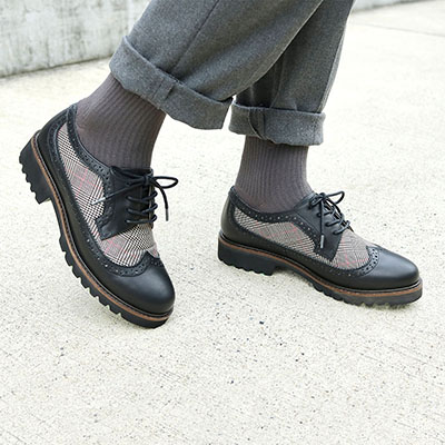 Modello 大人気の厚底レースアップシューズ Dml1906 23 0 Black Pr ウィメンズ Madras マドラス 公式