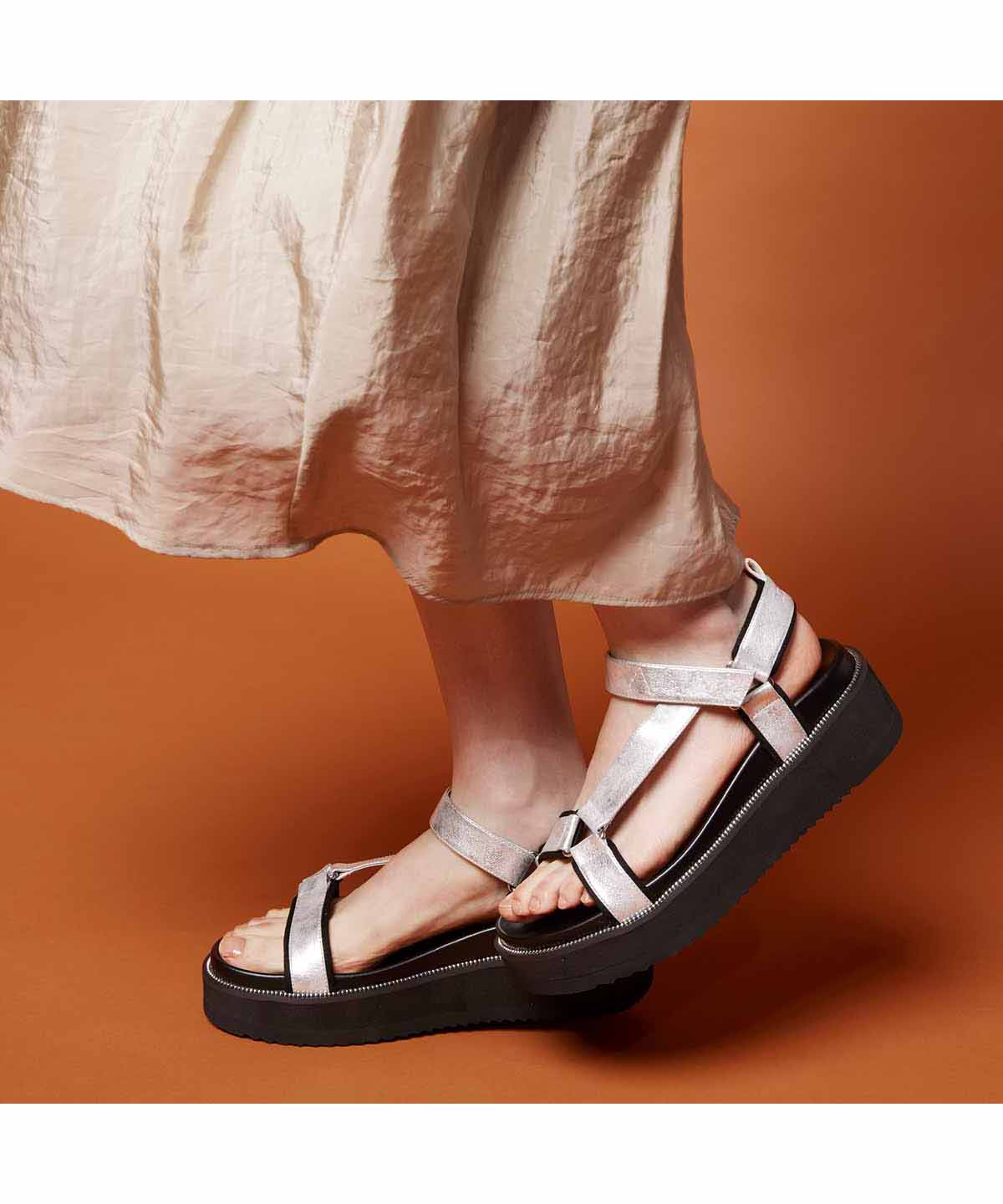 激安ショップ 食品 ウェッジサンダル MODELLO モデロ DML1926(M BLACK (23.0～23.5) サポーター