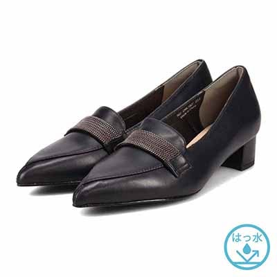 【撥水仕様】モデロ MODELLO ポインテッドローファー　DML1927 BLACK 23.0