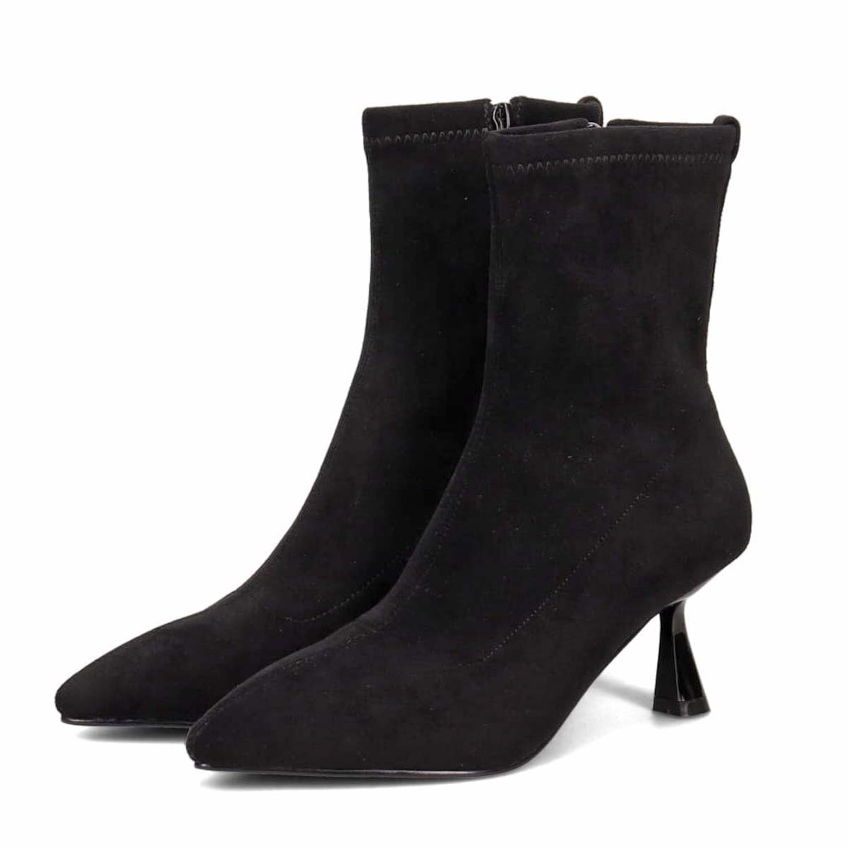 モデロ MODELLO 美脚ストレッチブーツ　DML1935 BLACK-SILKY 23.0