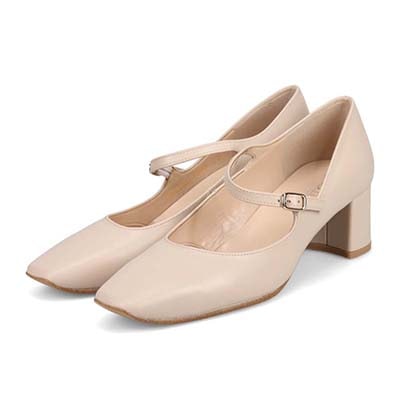 モデロ MODELLO 5.0ｃｍヒール ストラップパンプス  DML3602 BEIGE 23.0