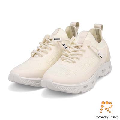 モデロ MODELLO 「リカバリーインソール」搭載で指圧効果により血行を115％促進。Recoveryニットスニーカー　DML4301R WHITE 23.0