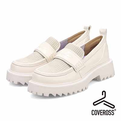 世界初のカバロス加工  モデロ MODELLO 厚底ニットローファーシューズ  DML5043 IVORY 23.0