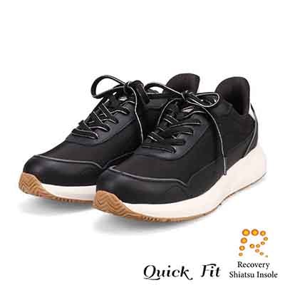 モデロ MODELLO 「Recovery Shiatsu Insole」搭載で指圧効果により血行をよくする。軽量ソールナイロンスニーカー　DML6067R BLACK 23.0