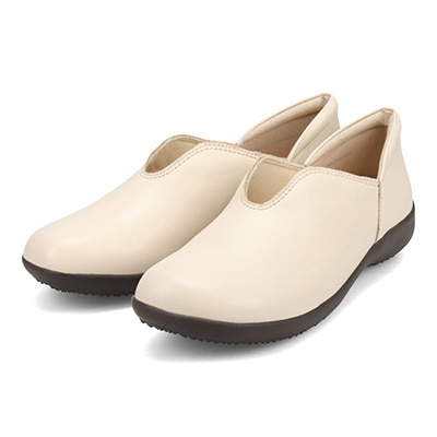 モデロ MODELLO  Vカット 日本人の足型にフィットする ソフトオブリーク カジュアルシューズ DML7103 IVORY 23.0