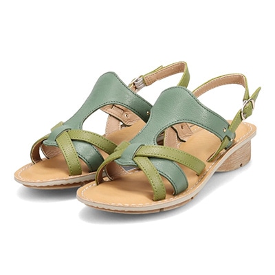 モデロ MODELLO クリーンナチュラル サンダル　DML7128 GREEN/C M　(23.0～23.5)