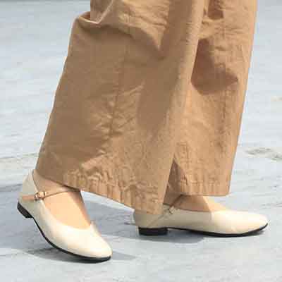 モデロ MODELLO ソフトスクエア  ストラップシューズ  DML7136 IVORY/C 23.0