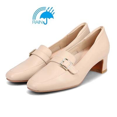 【撥水仕様】モデロ MODELLO ベルテッドローファーパンプス　DML8802 L-BEIGE 23.0