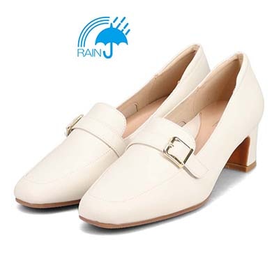 【撥水仕様】モデロ MODELLO ベルテッドローファーパンプス　DML8802 L-BEIGE 23.0