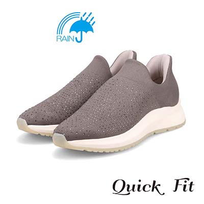 【撥水仕様】モデロ MODELLO ニットスリッポンスニーカー　DML8806 D-GRAY 23.0