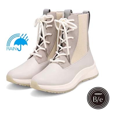 【撥水仕様】モデロ MODELLO 5.0cm カジュアルレースアップ  サイドゴア仕様ショートブーツ  DML8818 GRAY 23.0