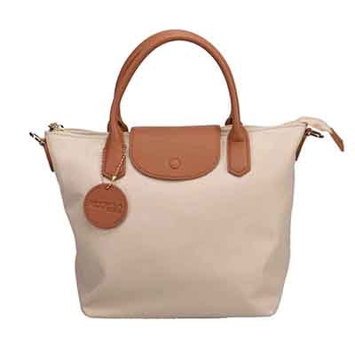 モデロ MODELLO　【王道キレイめ】2WAY高機能デイリーナイロントートバッグ　DMLB401 L-BEIGE FREE