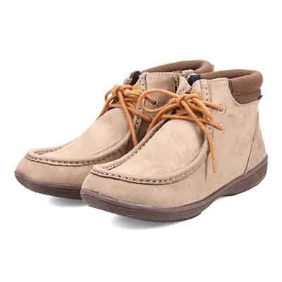 【撥水仕様】エル スポーツ ELLE SPORT グリップソールで安心♪撥水カジュアルショートブーツ ESP12525V PINK-MULTI 23.0