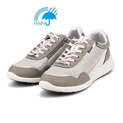 【撥水仕様】エル スポーツ ELLE SPORT 防水・防滑スニーカー　ESP12587V GRAY 23.0